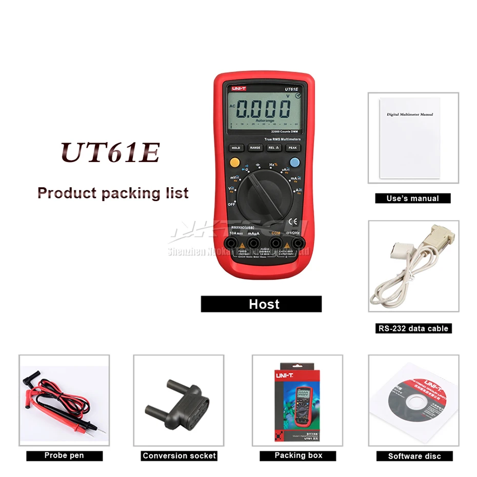 Мультиметр цифровой Uni-t UT61E современные цифровые мультиметры UT61E AC DC метр