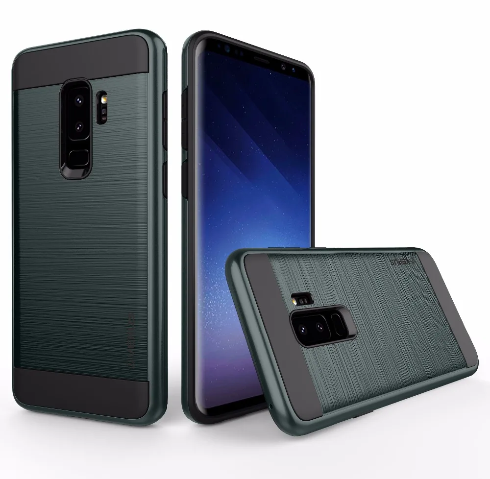 

Luxury Dual Hybrid Brushed Hard Case Back Cover Shockproof For Samsung Galaxy S9 For Samsung Galaxy S9 Plus
