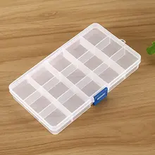15 сеток косметический Органайзер для магазина Qtip контейнер прозрачный маленький тампон коробка для хранения ювелирных изделий коробка держатель и банки для конфет