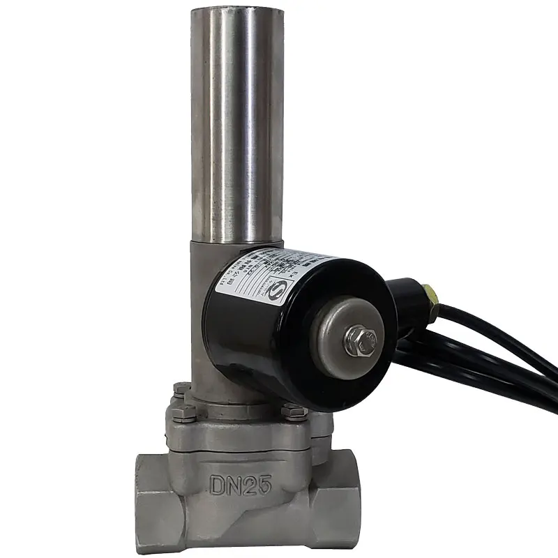 0.1Mpa сжиженный газ природный газ взрывозащищенный аварийный запорный клапан из нержавеющей стали электромагнитный клапан N. O