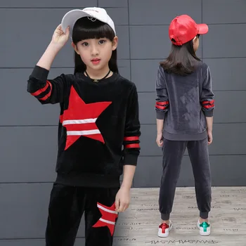 

2018 Autumn Winter Children Clothing Fashion Girls Clothes Tops+Pants Christmas Outfit Kids Clothes Suit For Girls Clothing Sets