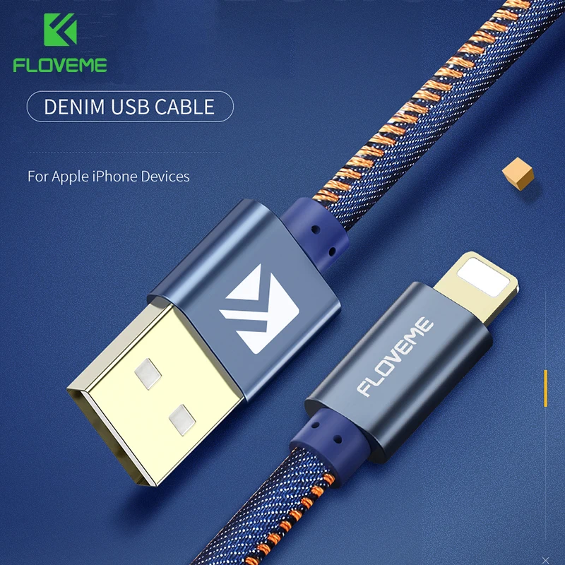 FLOVEME USB кабель для iPhone XS Max XR X 8 7 Plus, быстрая зарядка для мобильного телефона, зарядное устройство для iPhone 6, 6 S, 5S, SE, iPad, кабель для освещения