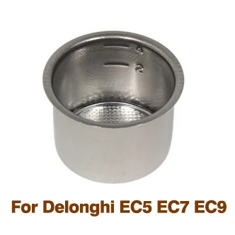 Кофейная 51 мм Однослойная/двухслойная фильтрующая корзина для кофемашины Delonghi, универсальная чаша для порошка, полуавтоматический кофейный аксессуар - Цвет: E