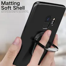 

For Samsung Galaxy Note 9 S8 Plus Mobile Phone Case Magnetic Car Holder Kickstand S9 Plus Back Cover Finger Ring Stand