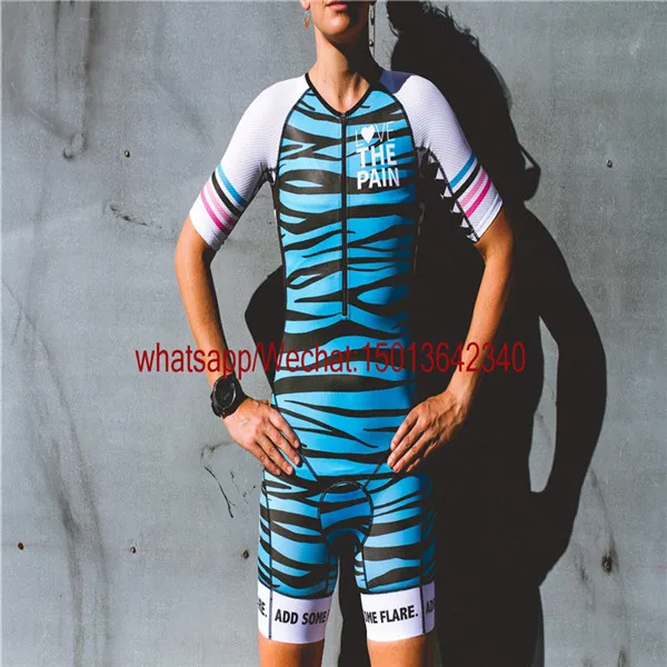 

Love the pain ladies riding suit tight-fitting one-piece sexy swimsuit triathlon suit ropa summer sports riding ciclismo mujer
