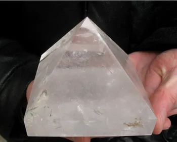 

770g AAA++ NATURE Transparent QUARTZ Crystal Gemstone PYRAMID POINT HEALING