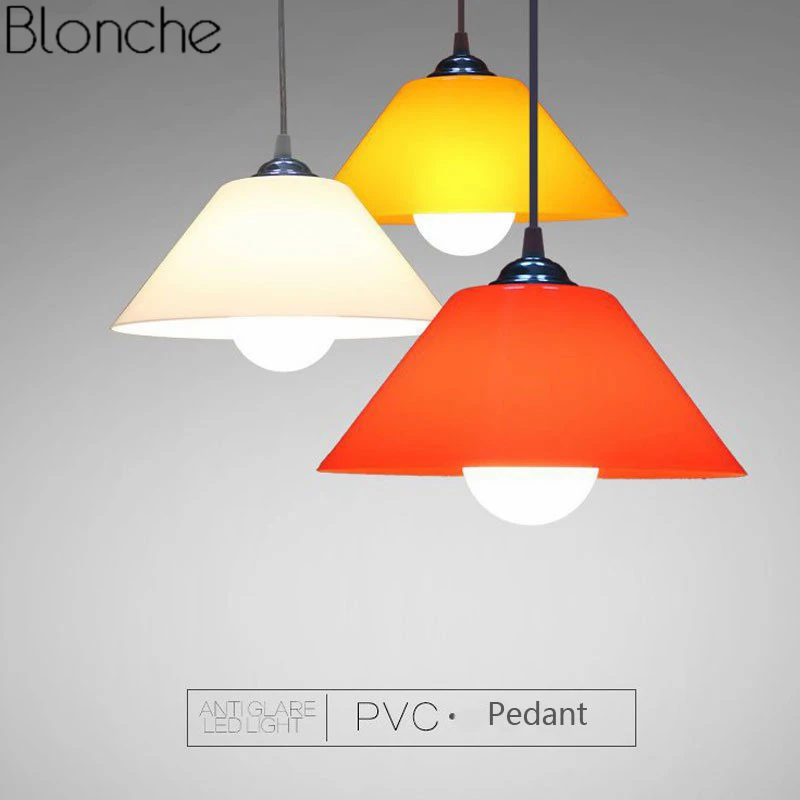 Us 9 55 28 Off Modern Pvc Pendant Lights Led Nordic Plastic Lamp Shades For Living Room Kitchen Home Lighting Fixtures Loft Decor Luminaire E27 In