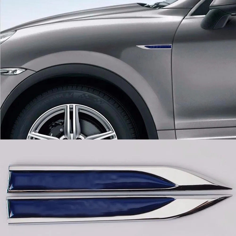 

TTCR-II Car Accessory For Volvo S60 V60 D80 XC60 XC90 Modified Sport Styling Car Side Wind Blade Shape Fender Metal Decorative
