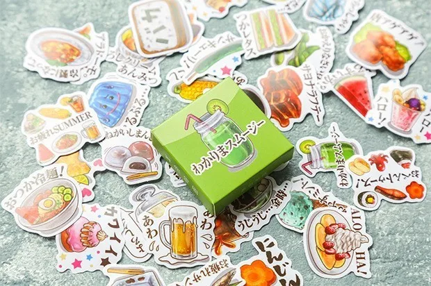 40PCS-box-Color-Cute-Marble-Paper-Sticker-Decoration-Decal-DIY-Album-Scrapbooking-Seal-Sticker-Stationery-Gift(11)