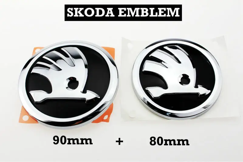 Купить Шкода эмблема 90 мм диаметр 80 мм диаметр Шкода оригинальные в ...