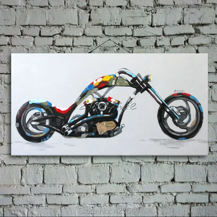 

Andy Warhol motorbike Painting Home Decor Home Decoration Oil painting Wall Pictures for living room Wall art paint