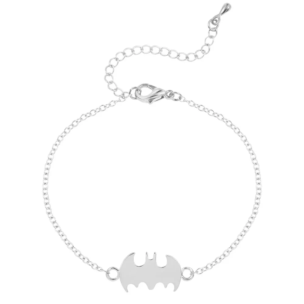 QIAMNI уникальный милый браслет с Бэтменом супер герой браслеты на Хэллоуин Модные ювелирные изделия подарок для девочек и женщин