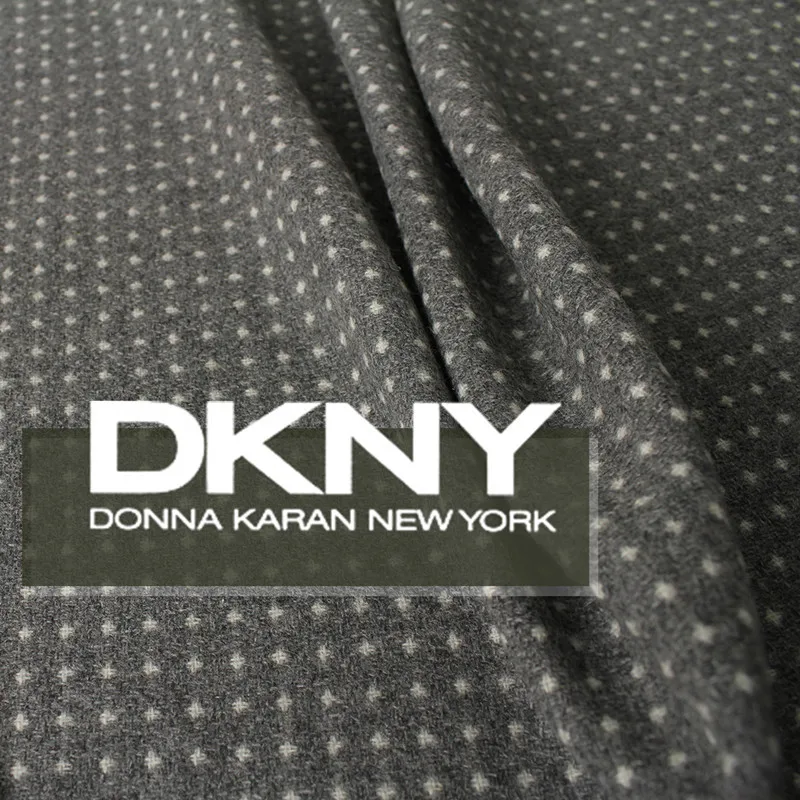 Wild color gray bottom white crosses woven woolen fabrics wool suit fabric fashion clothes |