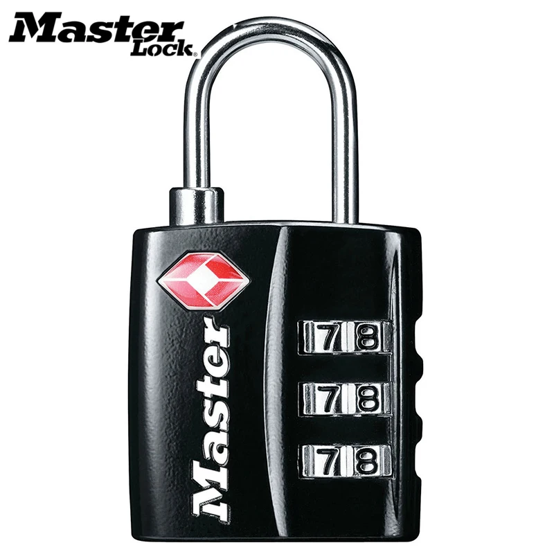 

Master Lock TSA Luggage Strap Locks Digit Metal Alloy Password Customs Luggage Padlocks Combination Suitcase Padlock Travel