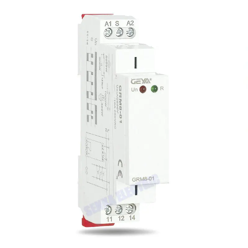 Din Rail 3 фазы SPDT 16A AC 230V DC 12V 24V Impluse реле шаг Реле памяти блокировки GRM8|Реле| |