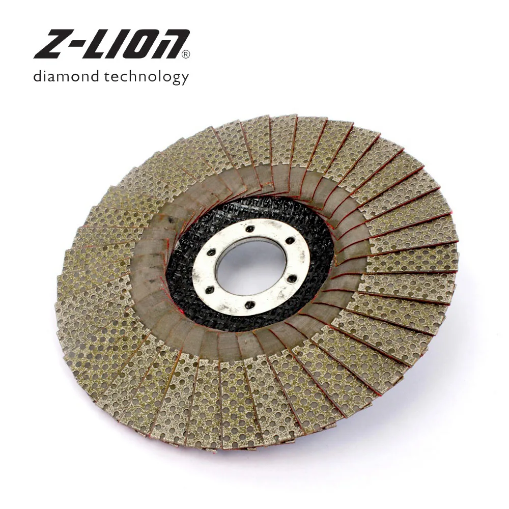 Z-LEAP 5 Inch 1pc 60/100/200/400 Grit Grinding Wheels 125mm Flap Sanding Abrasive Disc For Angle Grinder Diamond Sanding Pad