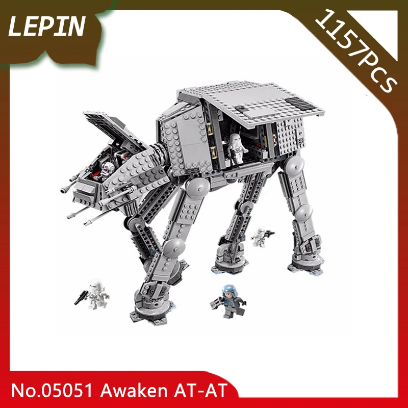 

Lepin 05051 Force Toys Awaken The AT Model AT Transportation Armored Robot 75054 Star Series War 1157pcs Building Blocks Brick