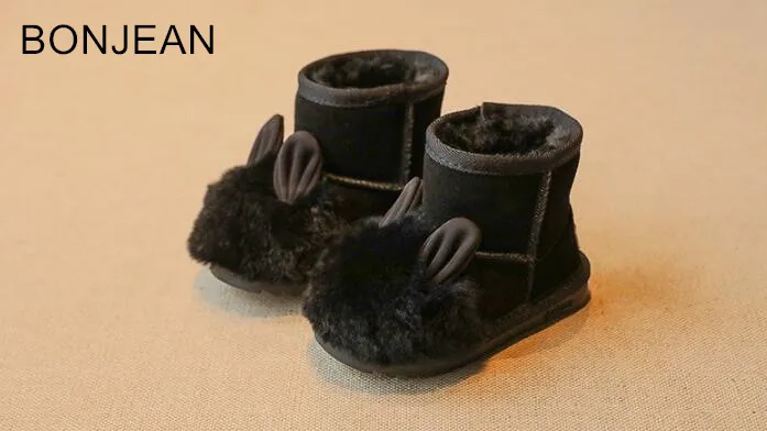 

2018 fast shipping Winter children's round head children's leather boots warm girl's cotton boots 25543027 boots