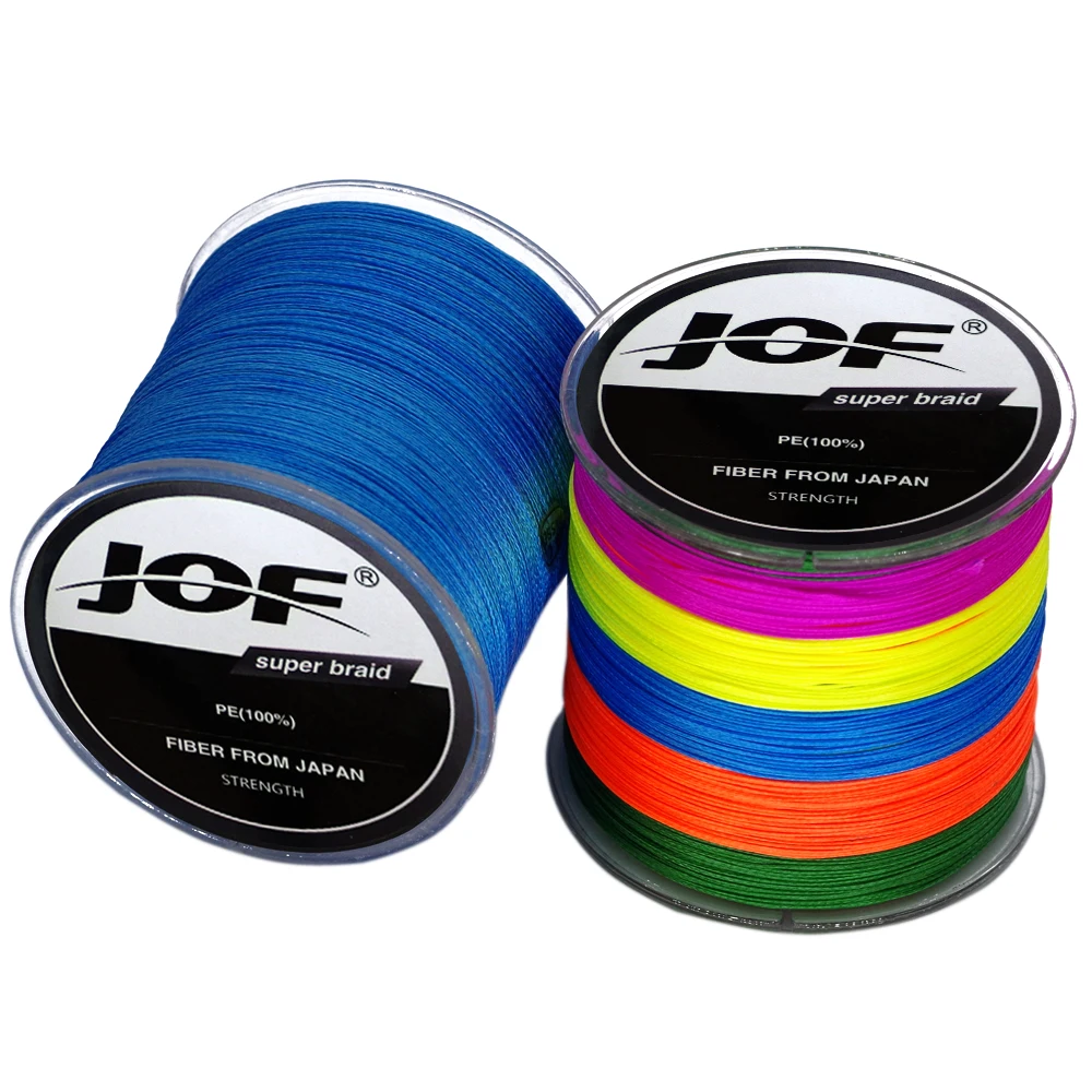 

JOF Braided Fishing Line 300m Super Smooth Multifilament PE 4 Strands Braided Cord 18-80LB Strong Japan Technology