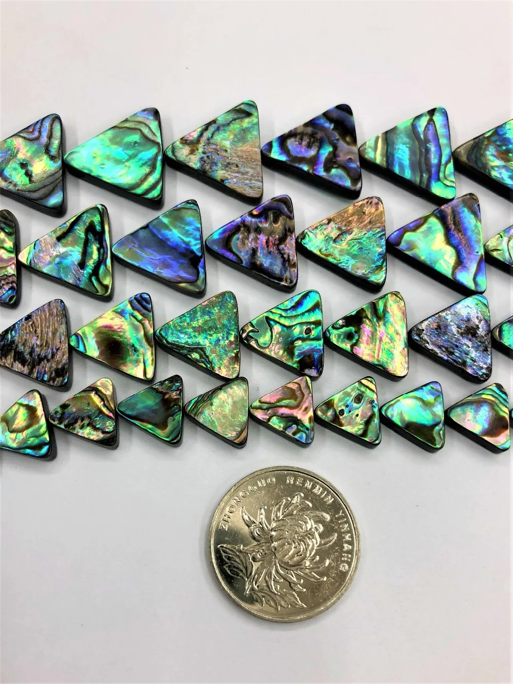 

12mm,14mm,16mm18mm Abalone Triangle Abalone Shell Beads Loose beads For Jewelry Making Beads Strand 15 inches Wholesale For DIY