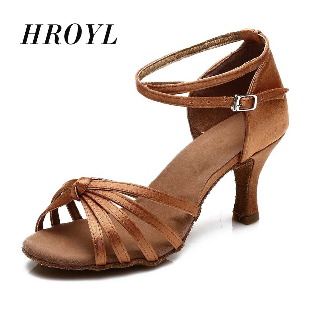 Cena Gorąca sprzedaż kobiet Latin Dance buty Ballroom Tango Salsa Daning buty dla dziewczynek panie obcasy 5 cm 7 cm 11Corlors