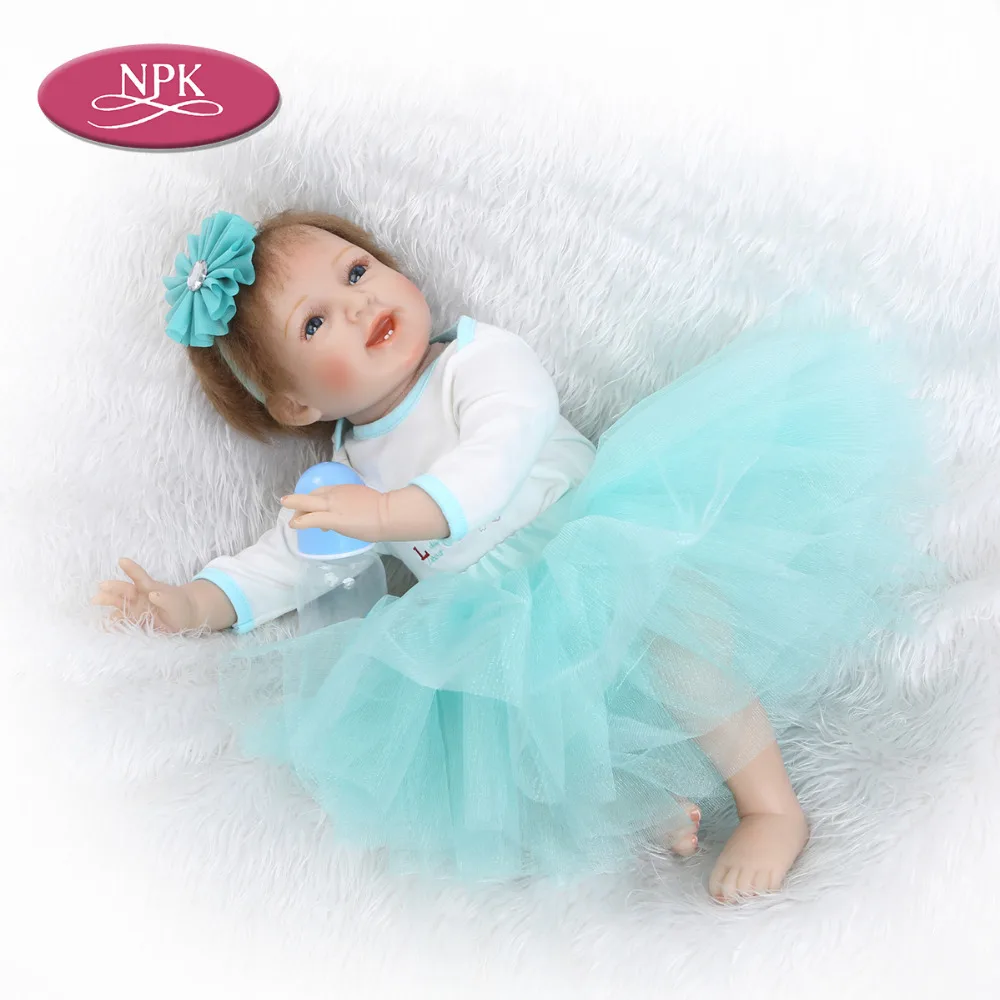 

NPK Silicone Reborn Baby Doll Toys for Girls 55CM Vinyl Lifelike Princess Toddler Fashion Dolls Realista Menina Bonecas Menina
