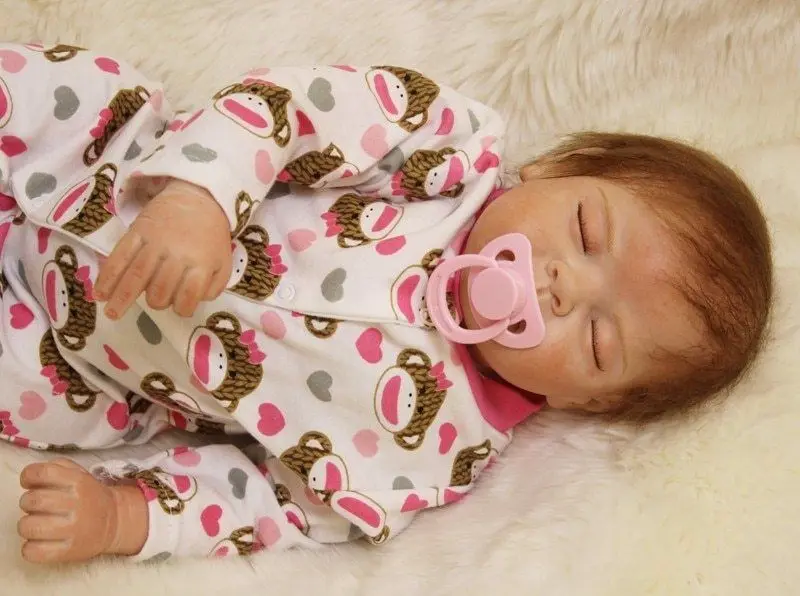 

baby alive kids play house Toys 22 inch Silicone Baby doll reborn/lifelike real reborn babies silicone vinyl newborn