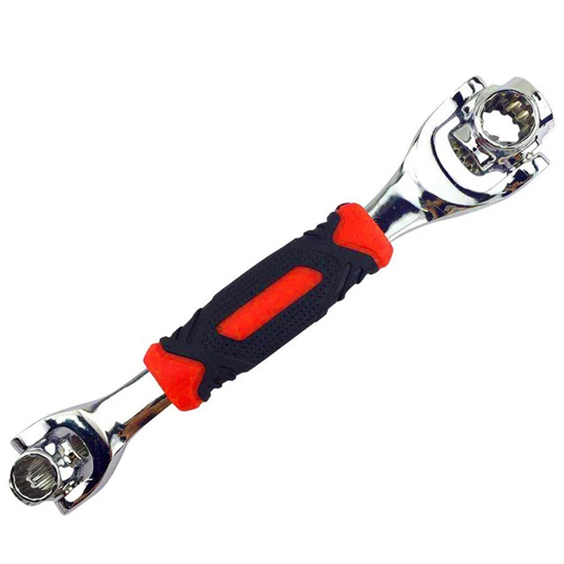 

Tiger Wrench 48 in 1 Tools Socket Works with Spline Bolts 360 Degree 6-Point Universial Furniture Car Repair 25cm only red