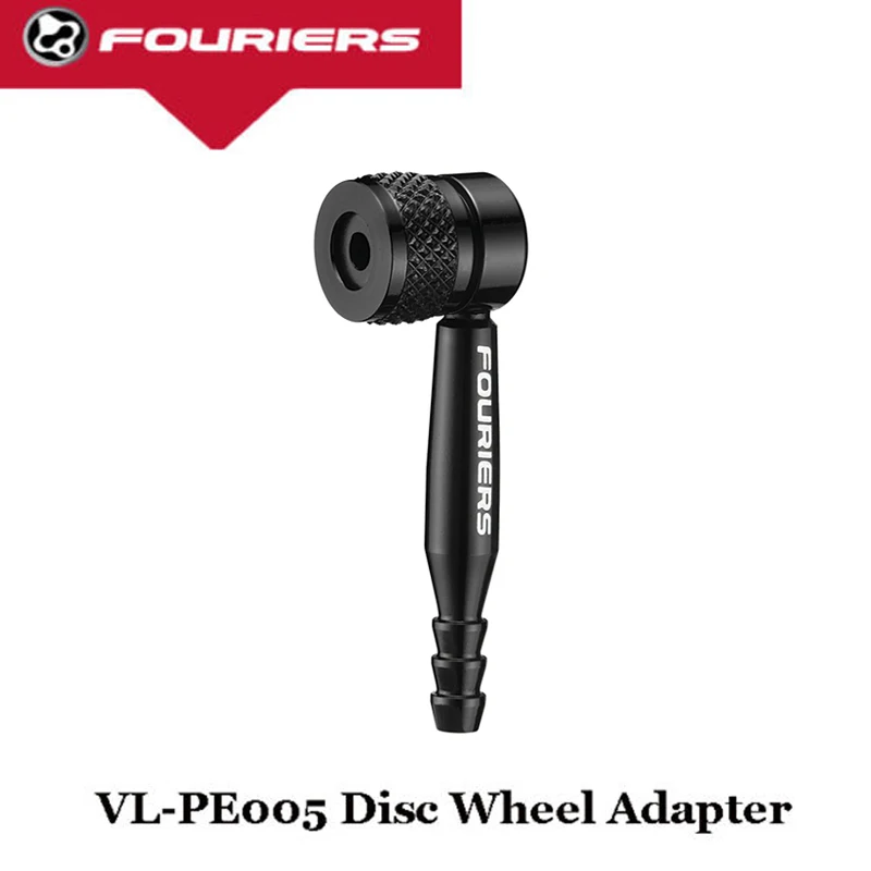 

FOURIERS Disc wheel 90 degree adapter VL-PE005 Black fix presta valve rim