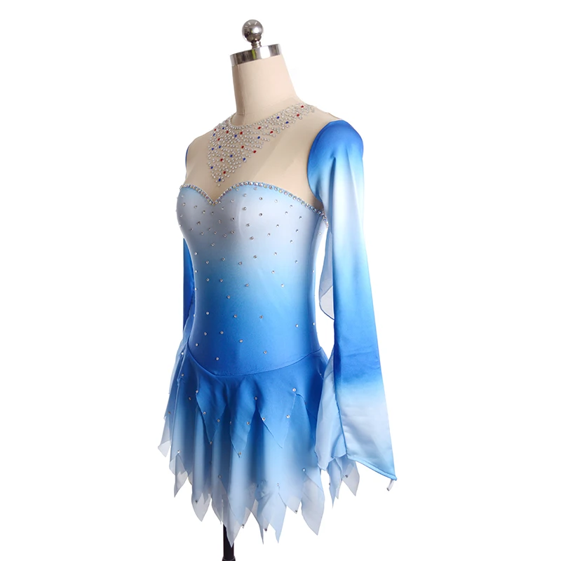 Nasinaya Figure Skating Dress Customized Competition Ice Skating Skirt for Girl Women Kids Patinaje Gymnastics Performance 101