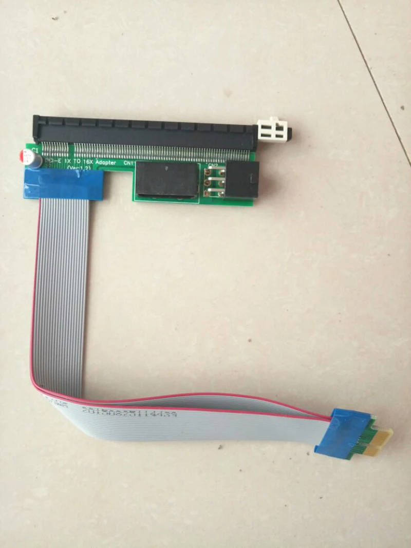 

New PCI-E 1x To 16x Powered PCI Express Extender Riser Card Adapter Flexible Cable 4Pin 6Pin Power Supply for BTC Miner Mining