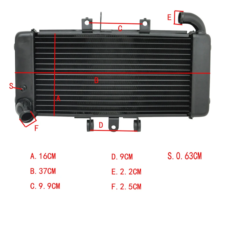 

LOPOR Motorcycle Aluminium For YAMAHA FZ400 FZ 400 1997-2011 Replacement Engine Cool Radiator