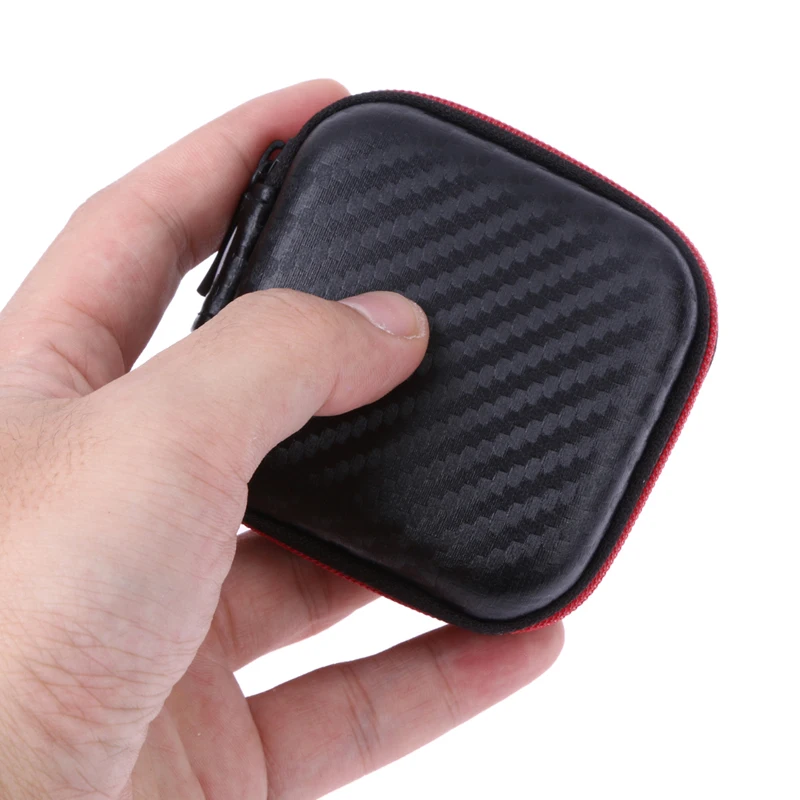 Portable Mini Storage bag In ear Earphone Cases EVA Square