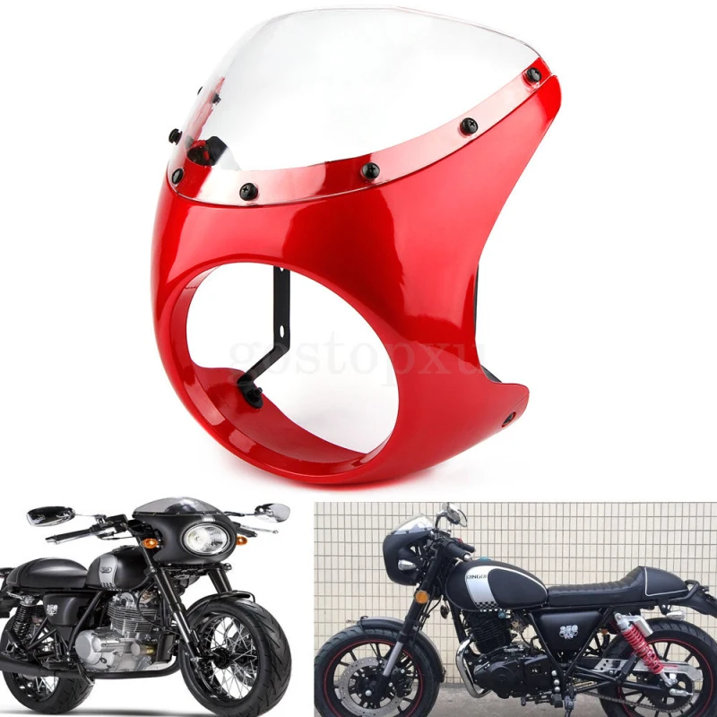 7 дюймовый круглый ретро чехол для фар Cafe Racer с защитой от ветра|Электромобиль| |