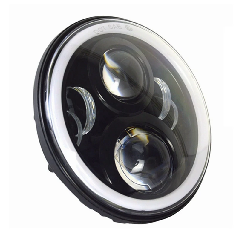 Marlaa пара 7 дюймов светодиодный налобный фонарь " автомобильный налобный фонарь с высоким/низким лучом для Jeep wrangler VAZ 2121 Лада Нива 4x4