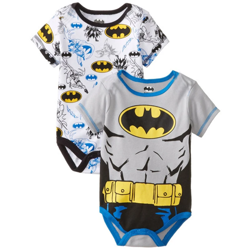 

Baby Boy Bodysuit Summer Short Sleeve Cartoon Super Hero Body Suit Jumpsuit Baby Clothes Cute Playsuit