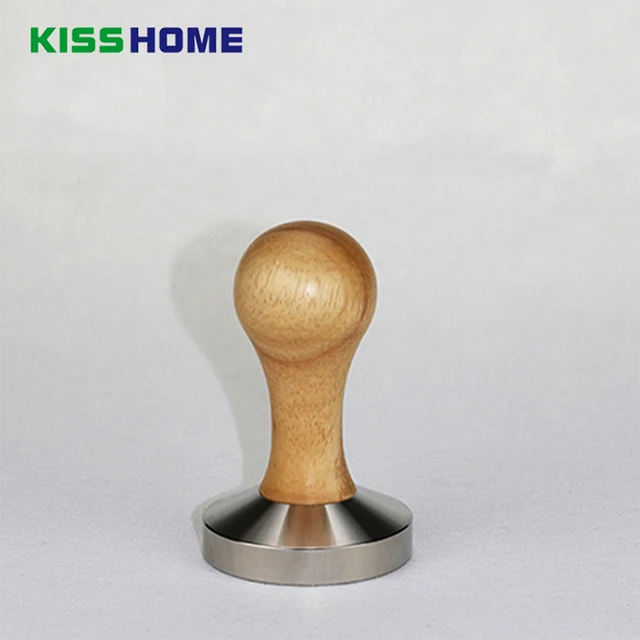 Cheap 304 Stainless Steel Base Plastic Wood Ball Handle Tamper Coffee Powder Hammer 51/53/57/57.5/58mm Customized Coffee Accessories Cheap 304 Stainless Steel Base Plastic Wood Ball Handle Tamper Coffee Powder Hammer 51/53/57/57.5/58mm Customized Coffee Accessories