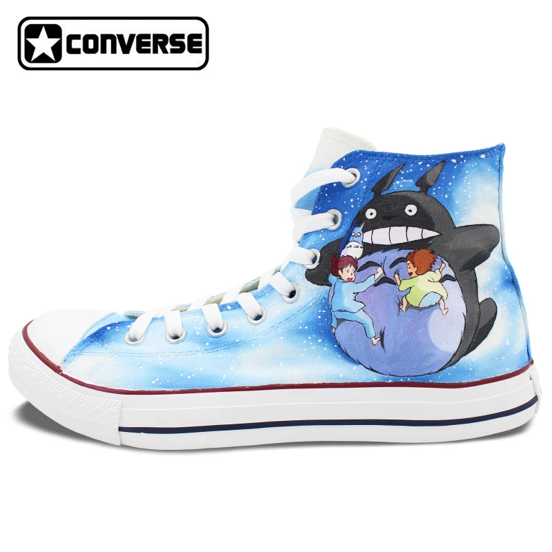 Prix pour Hommes Femmes Converse All Star Personnalisé Anime Chaussures howl Moving Castle Totoro Conception Peint À La Main Chaussures de Toile Supérieures Sneakers Prix pour Hommes Femmes Converse All Star Personnalisé Anime Chaussures howl Moving Castle Totoro Conception Peint À La Main Chaussures de Toile Supérieures Sneakers