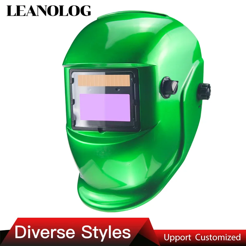 Солнечная Автоматическая Затемняющая электрическая Wlding маска/шлем/сварочная крышка/сварочные линзы/маска для глаз для сварочного аппарата и плазменного режущего инструмента - Цвет: Green