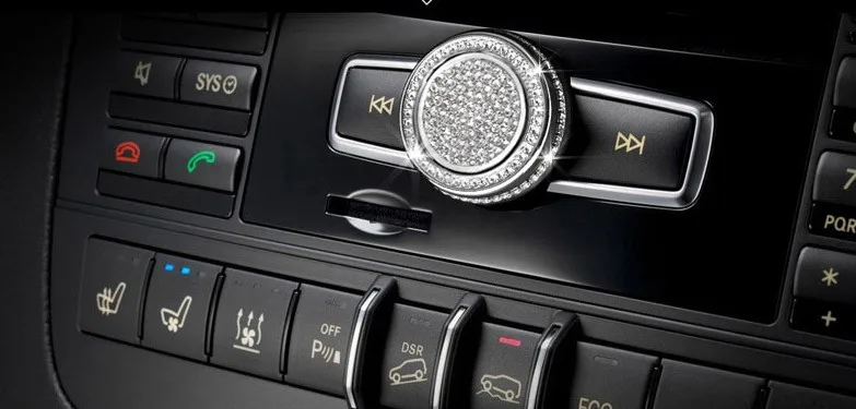 

Car volume knob decoration/volume decoration Knob sticker Fit for Mercedes Benz A B E GLK CLS GLA CLA GLE ML GL class