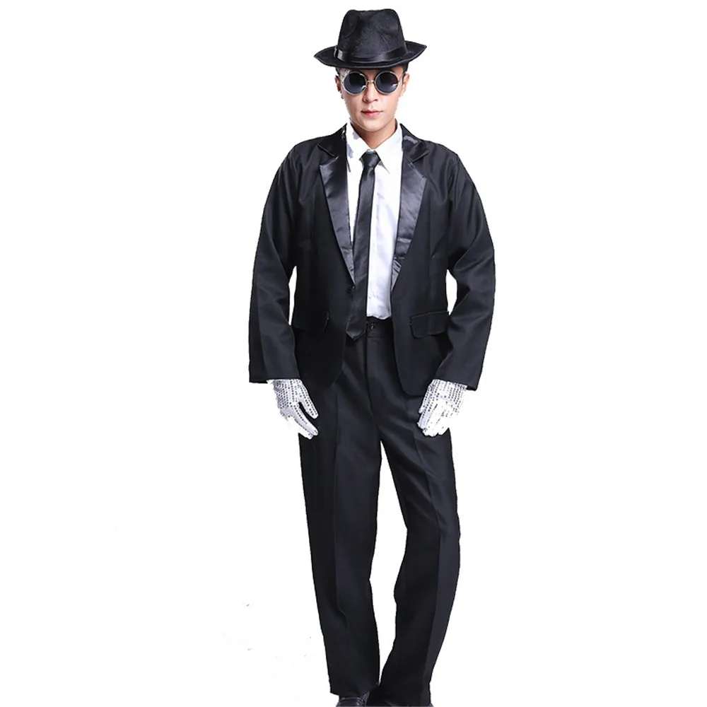 Взрослый Майкл Джексон косплей костюм дети MJ Cos Хэллоуин Маскарад Костюм