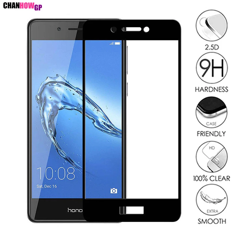 

CHANHOWGP Full Cover Tempered Glass For Huawei Honor 6C DIG-L21 DIG-L21HN DIG-L01 Premium Screen Protector Toughened Protective