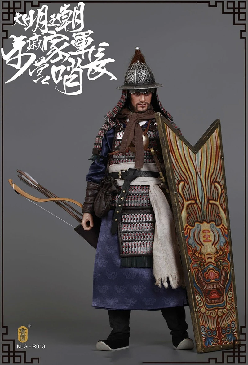 Sale For Collection Full Set KLG-R013 1/6th Ming Dynasty Series Qi Troop-Walk Camp Guard Leader Action Figure for Collection Gift 3