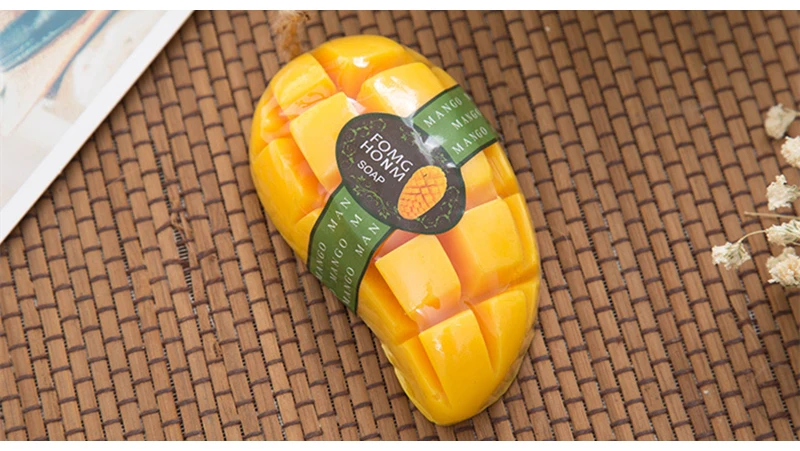 JAROWN Creative Handmade Soap Flower Simulation Fruit Small Soap Wedding Souvenir Gifts Home Essential Oils Shower Cleaning Item (7)