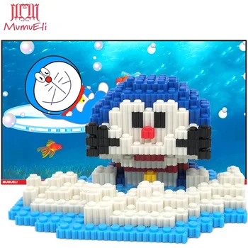 

MUMUELI Doraemon Hot Spring Bath 1000-1500 Pieces DIY Anime Figure 3D Model Kit Blocks Children Jigsaw Building Kids Toys KL-CLD