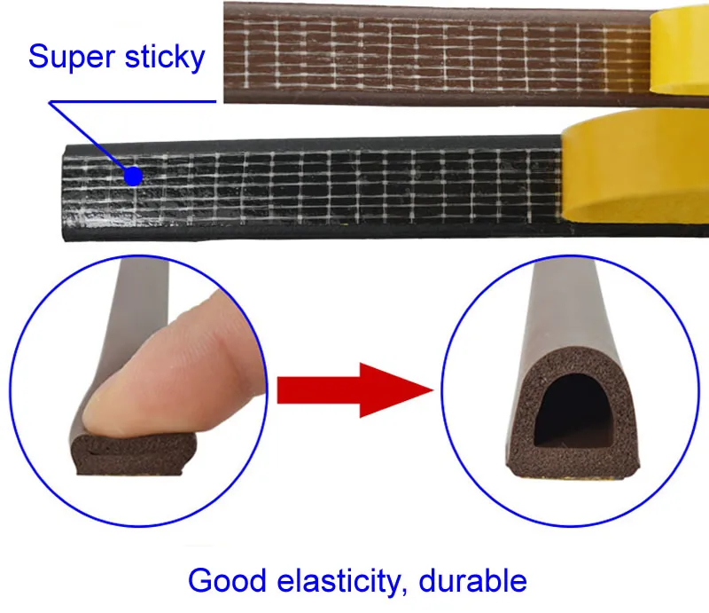 Самоклеющиеся уплотнительные прокладки для дверей и окон, 4 формы, защита от пыли и ветра, оконные детали