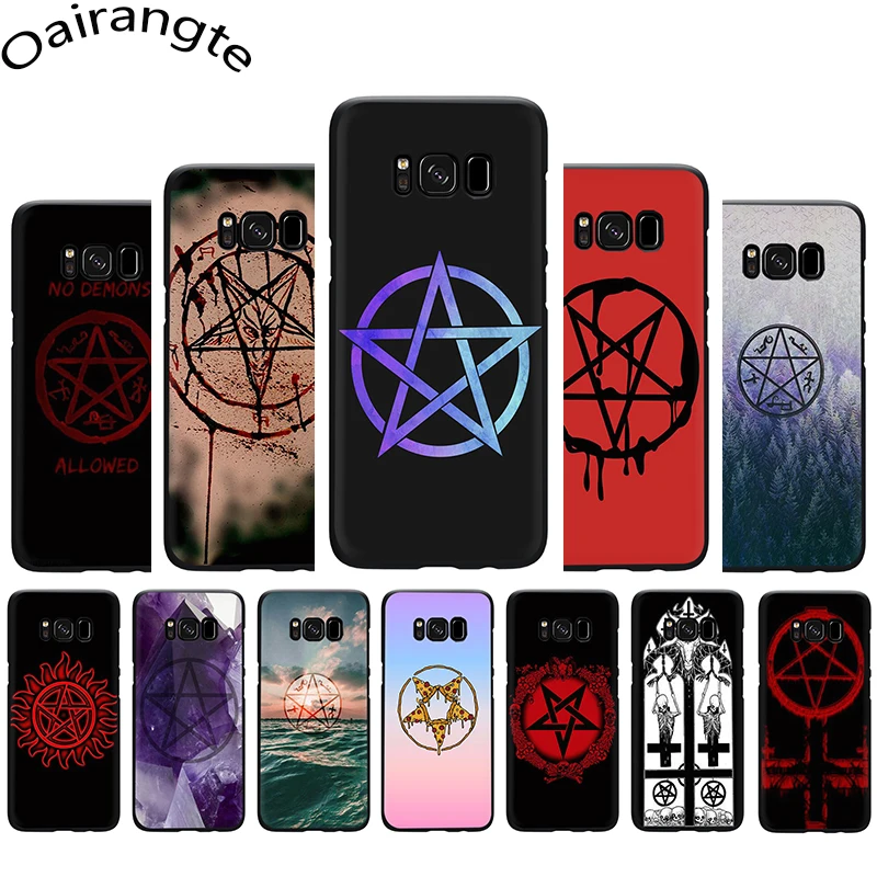 

Satanic Pentagram Silicone Phone Case for Samsung S6 S7 Edge S7 S8 S9 S10 Plus S10e Note 8 9 10 M10 M20 M30 M40