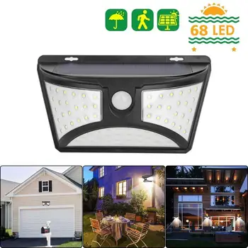 

Solar Led Garden Lights Waterproof Outdoor Decorative Solar Powered 60LED Lawn Lamps Motion Sensor Fence Wall Yard Light
