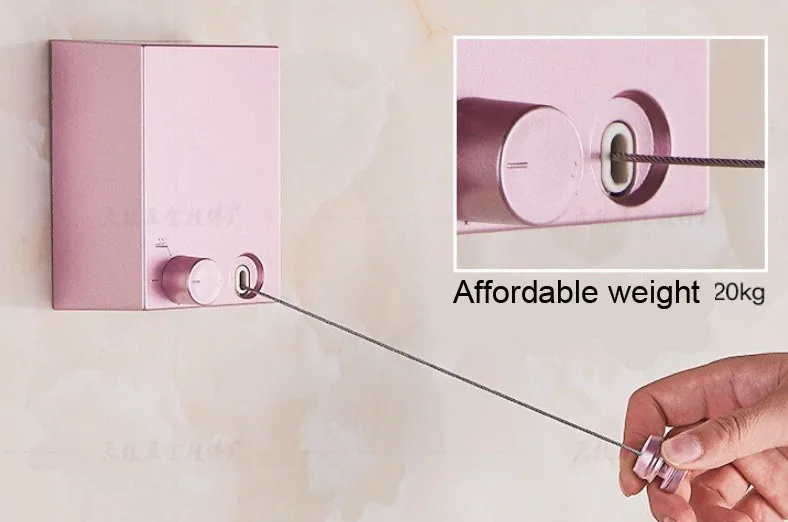 

4.2 Meters clothes holder Shrinkable drying rack Invisible shrinking clothesline Wall-mounted outdoor telescopic wire rope hotel