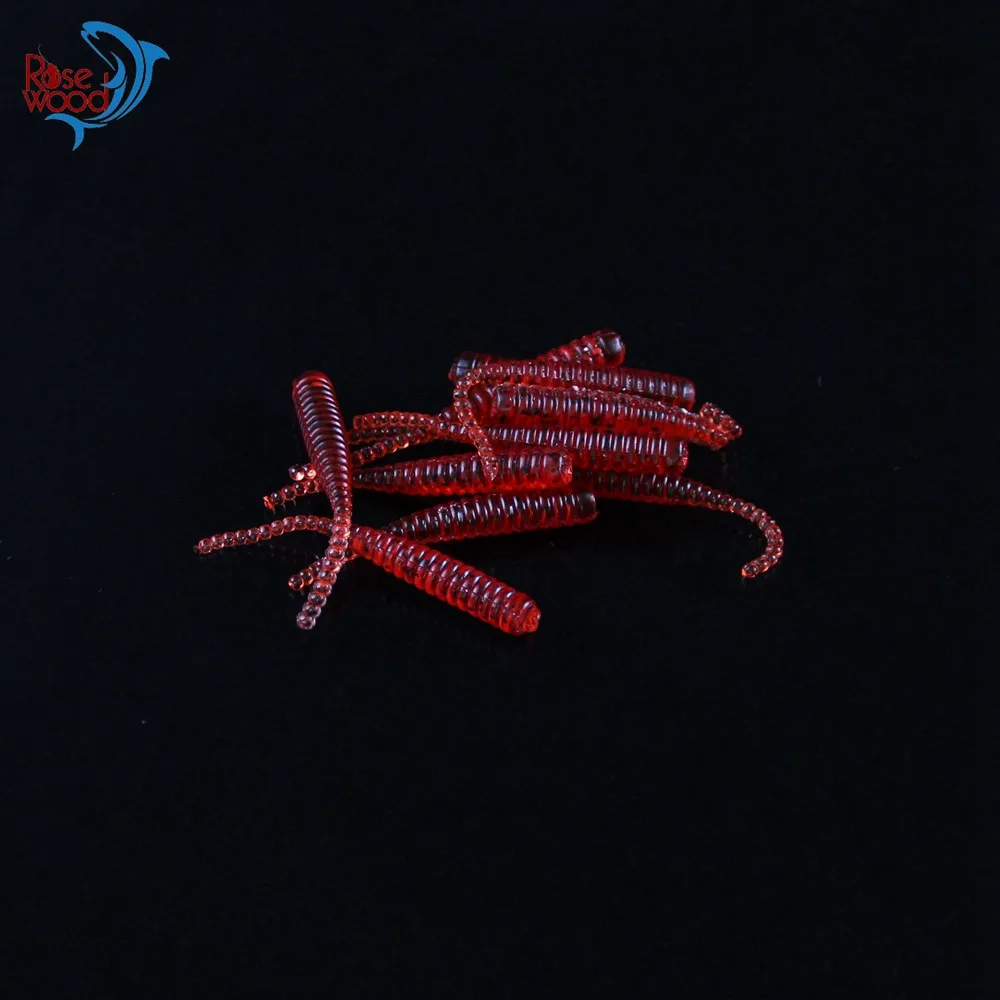 100pcs Pesca Artificial Soft Bait 4cm0.3g UL Fishing Worm Swimbaits Soft Lure Carp Fishing Bait Fishing Lure Mixed Colors  (29)
